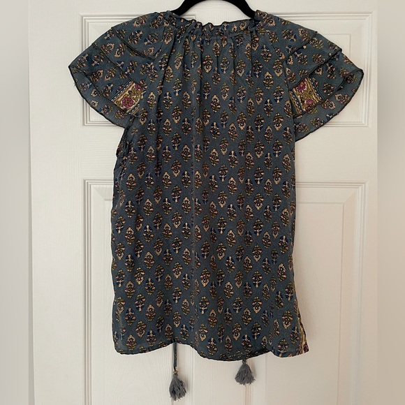 NWT Perry Walker Collective Varina Silk Blend Top - Picture 3 of 5